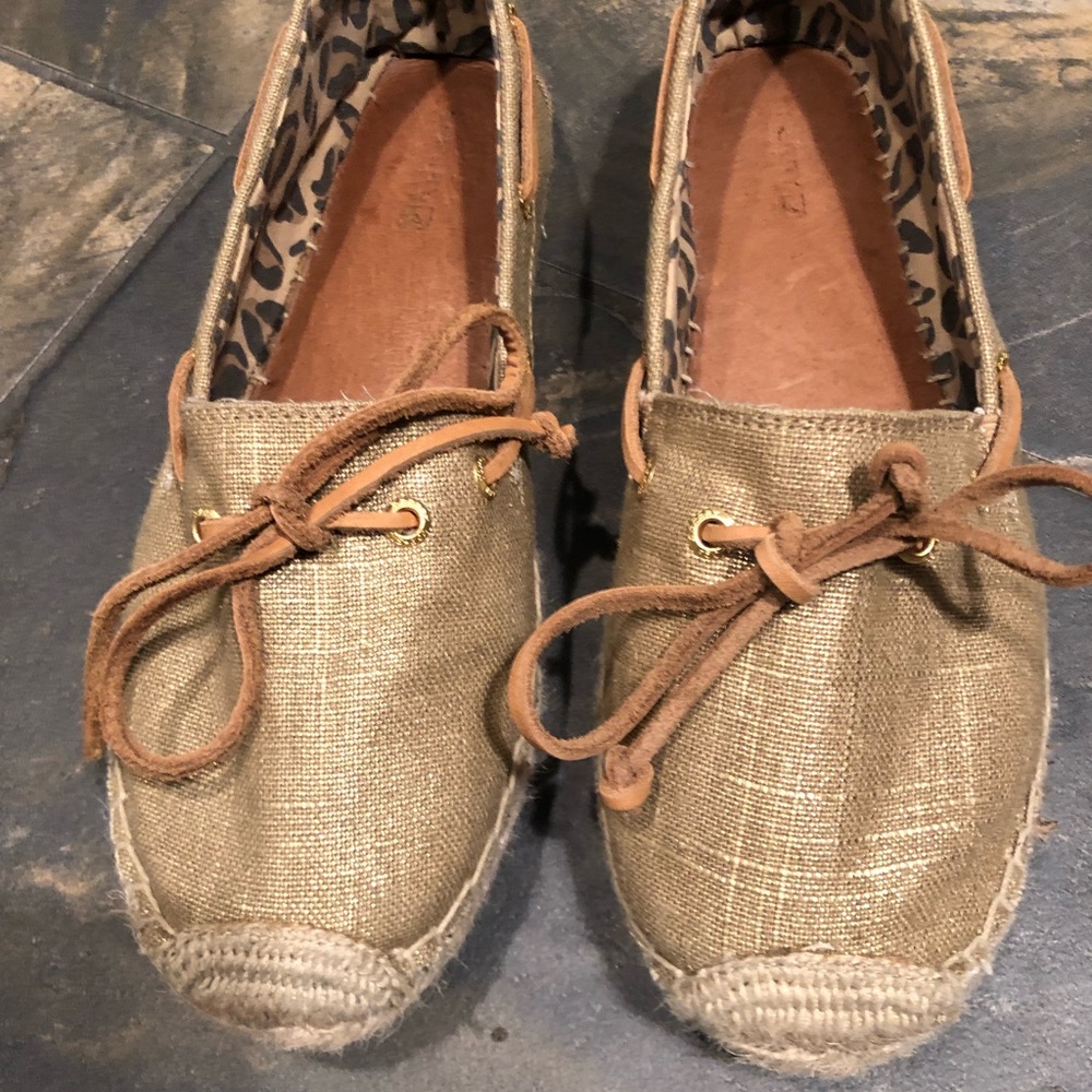 Sperry metallic espadrille